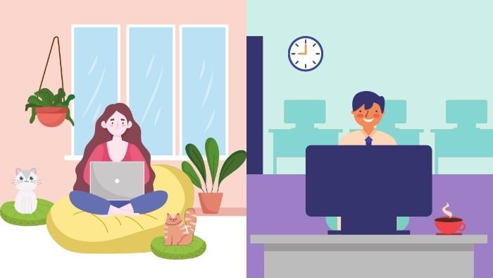 hybrid work arrangement